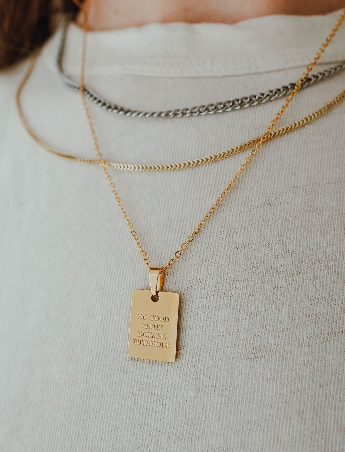 Necklace: No Good Thing Does He Withhold