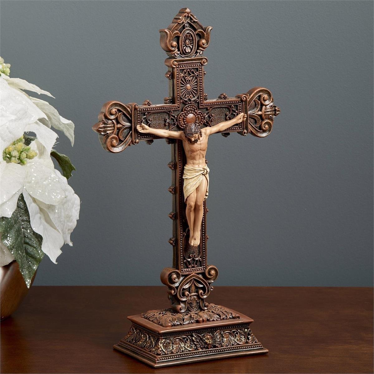 14.5"H STANDING CRUCIFIX