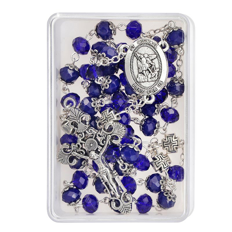 Sun Crystal Rosary - Saint Michael