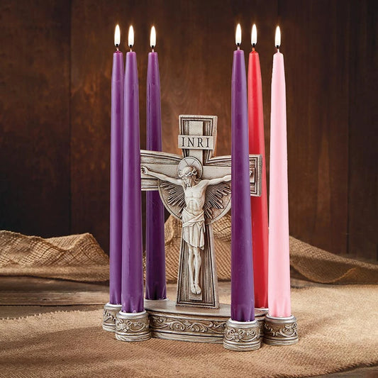 Crucifix Lenten Candleholder