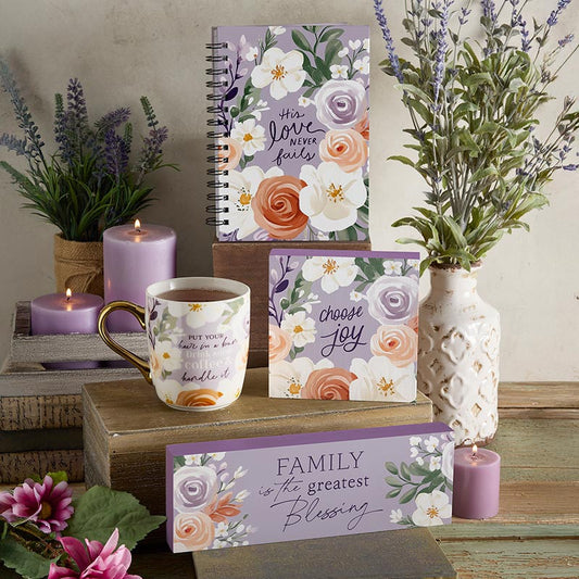 Blooms of Grace Spiral notebook
