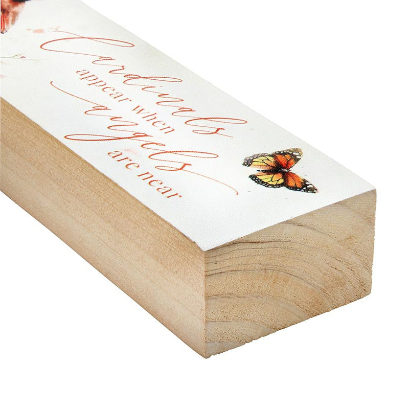 Wings of Love Stick Sign - Cardinals Appear When Angels Are Near