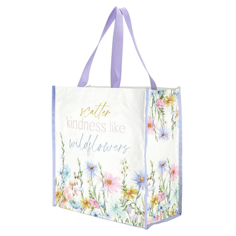 Worthy Wildflowers Reusable Shopping Bag - Scatter Kindness