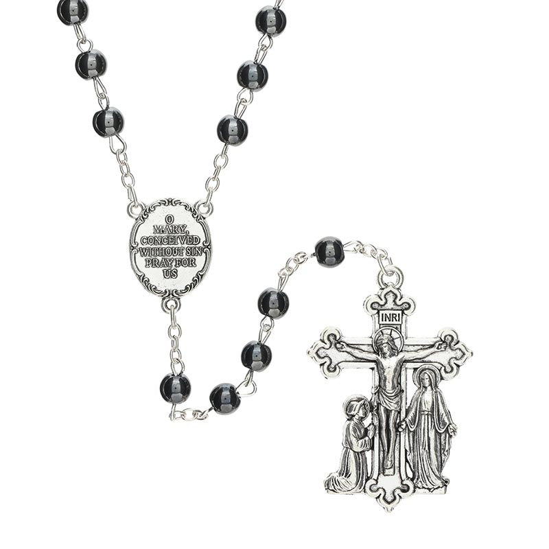 Hematite Miraculous Guilia Signorelli Rosary