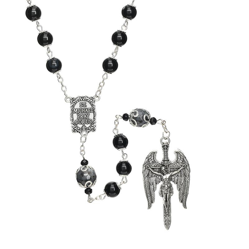 Saint Michael Guilia Signorelli Rosary- Onyx