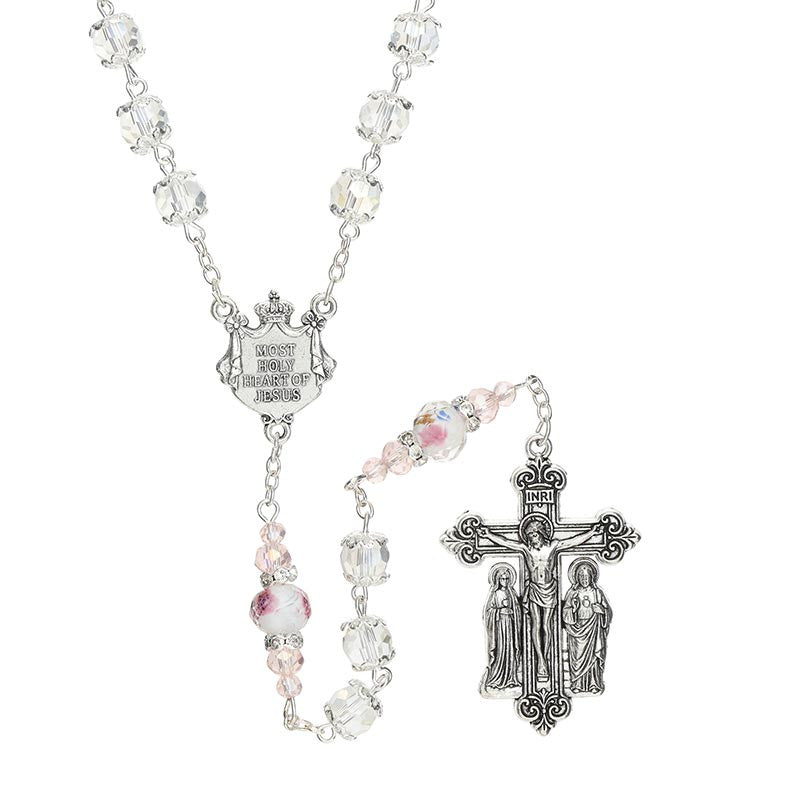 Crystal Sacred Heart Guilia Signorelli Rosary