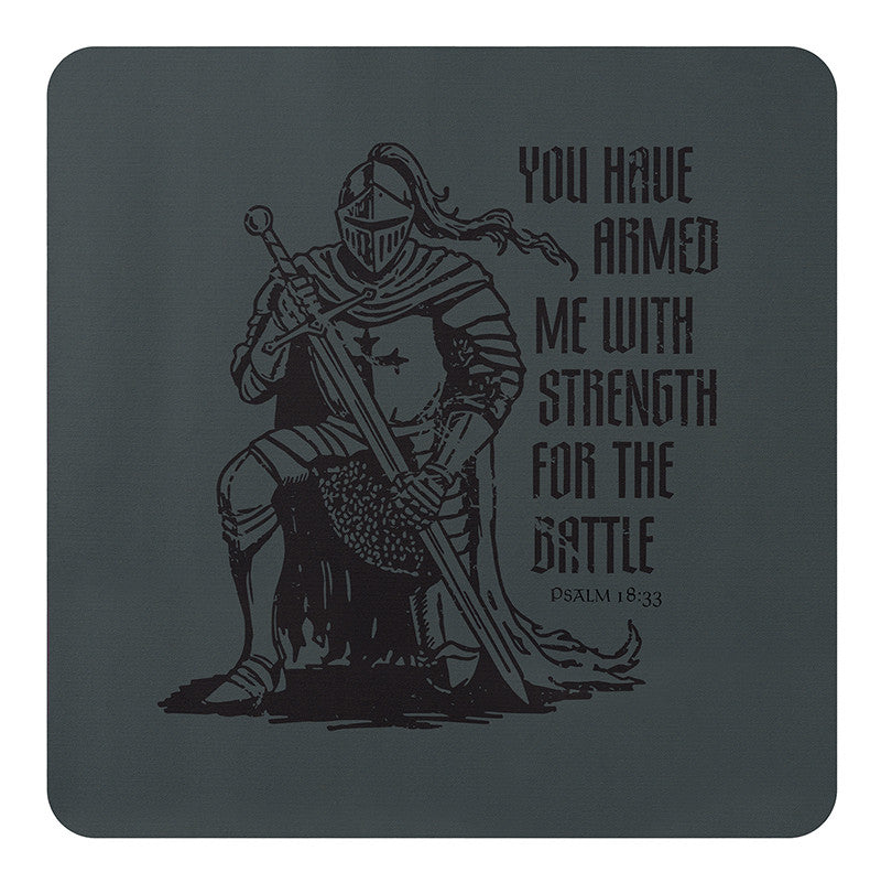 Armored in Strength Mouse Pad