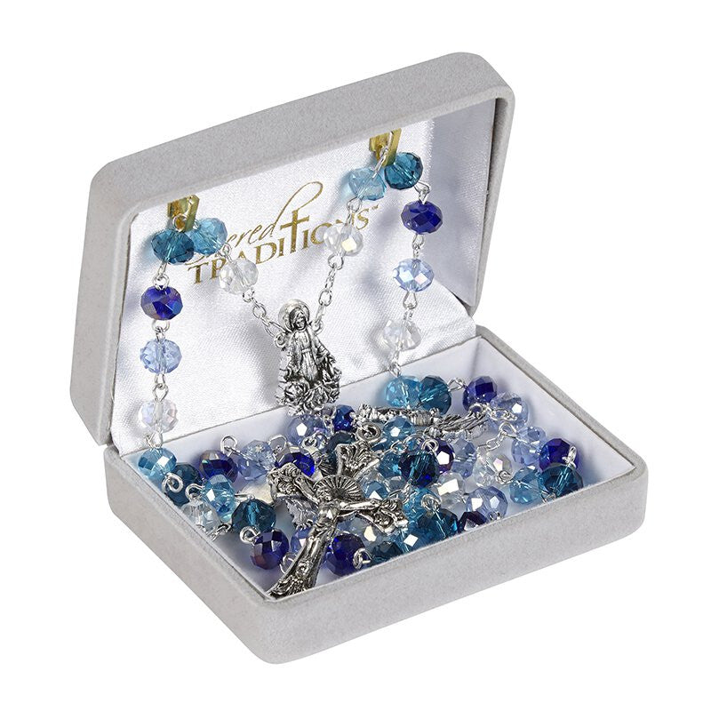 Battle Blue Marian Rosary