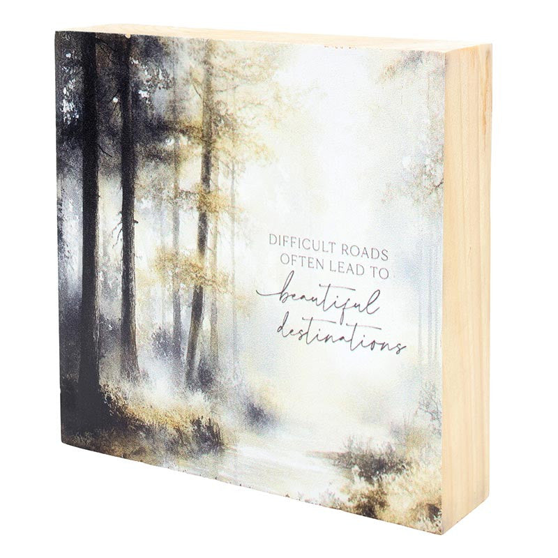 It Is Well With My Soul Word Block - Difficult Roads