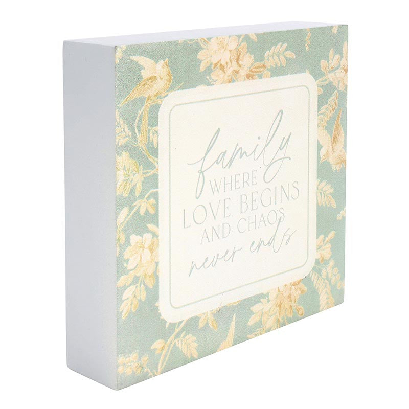 Where We Begin Word Block - Family Where Love Begins
