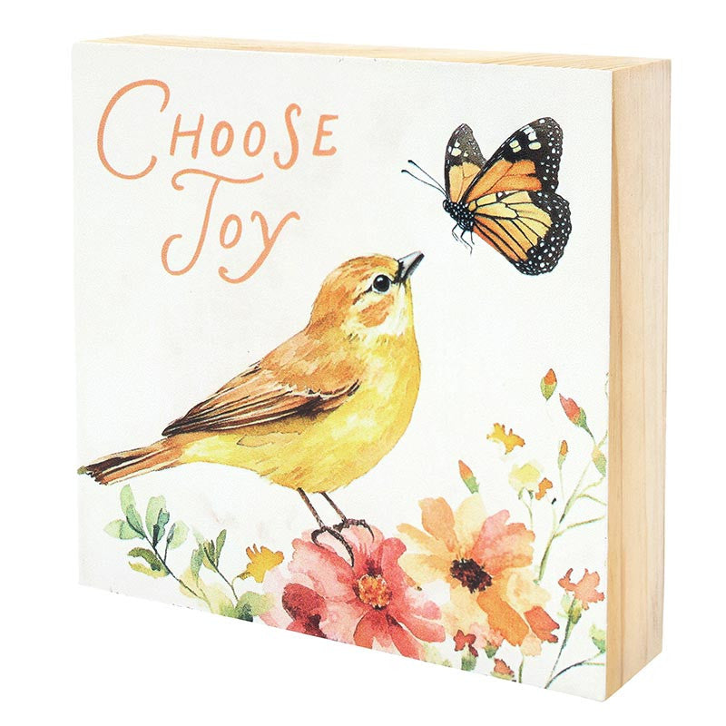 Wings of Love Word Block - Choose Joy