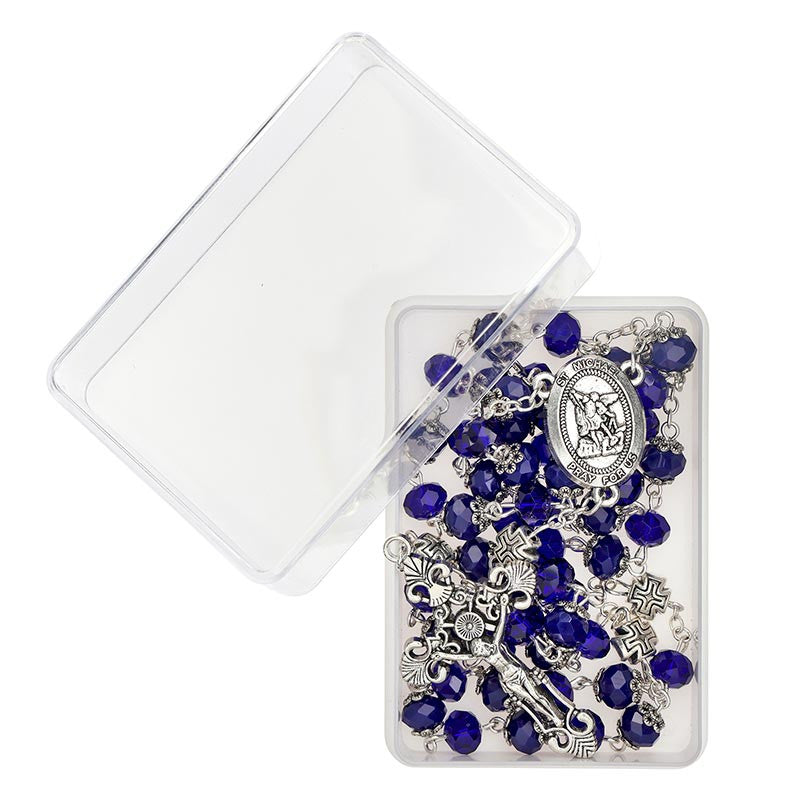 Sun Crystal Rosary - Saint Michael