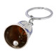 Silver Bell Saint Benedict Key Chain
