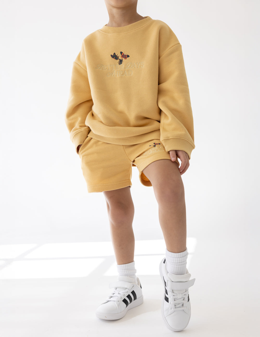 Better Days Butterfly Kids Crewneck
