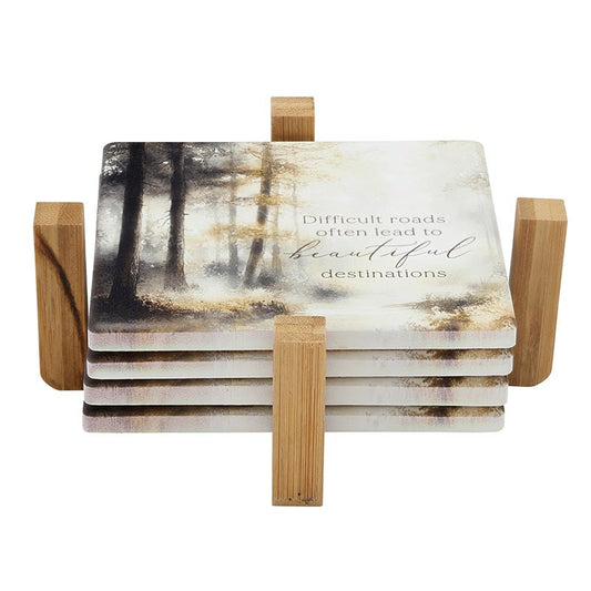 It Is Well With My Soul Coaster Set - Square