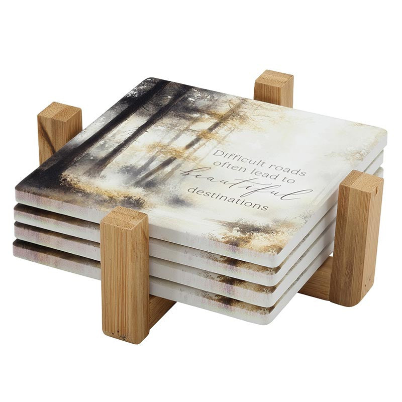 It Is Well With My Soul Coaster Set - Square