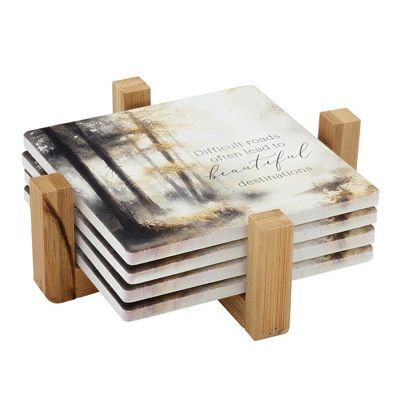It Is Well With My Soul Coaster Set - Square