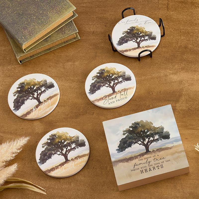 Tree of Life Coaster Set - Round