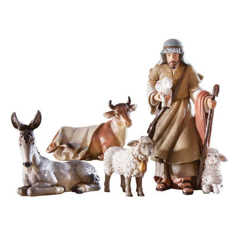 Bethlehem Nights Shepherd and Animals Set