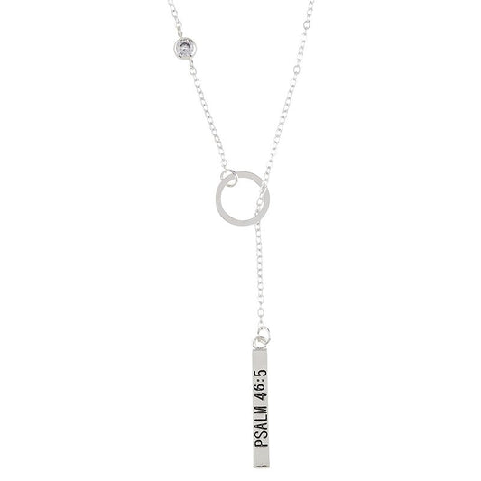 God is Within Her Lariat Necklace