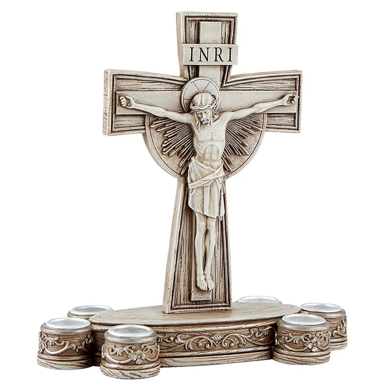 Crucifix Lenten Candleholder