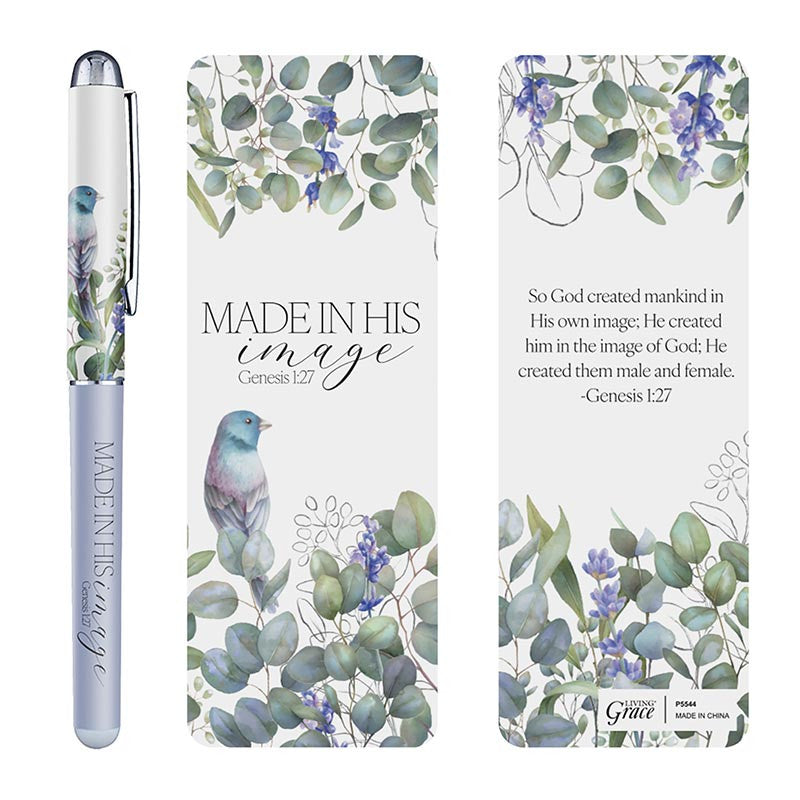 Made in His Image Pen & Bookmark Set
