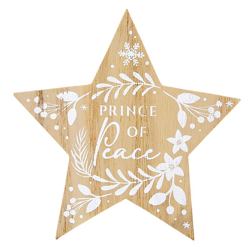 Wood Stars - Names of Jesus - 4 PK