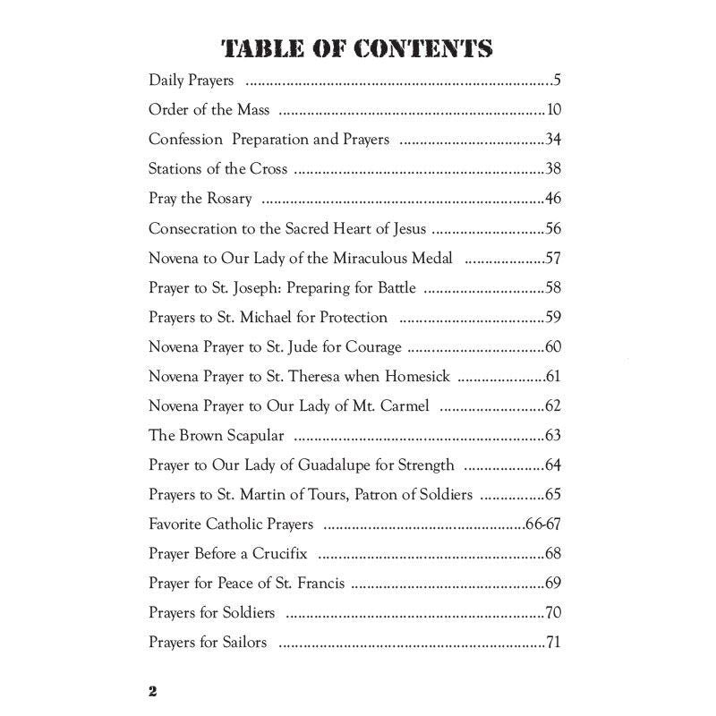 Prayer Book - Armed Forces (Catholic Edition)