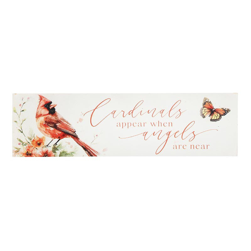 Wings of Love Stick Sign - Cardinals Appear When Angels Are Near