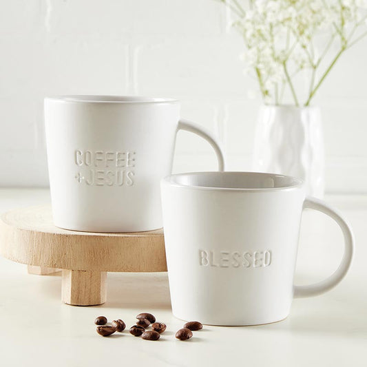 Ceramic Coffee Mug - Blessed
