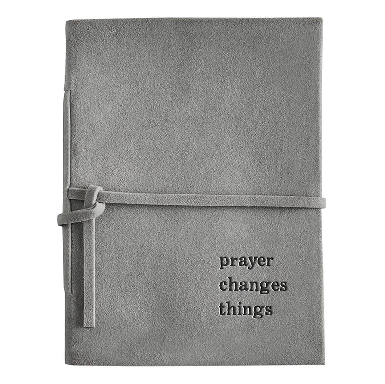 Suede Journal - Prayer Changes Things
