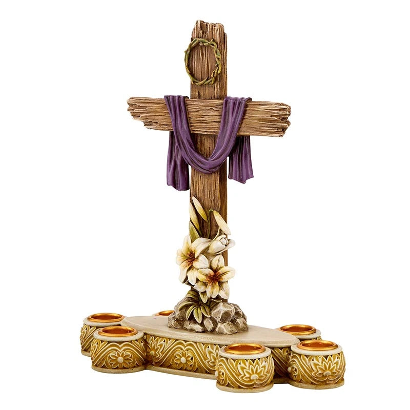 Lent Cross Candleholder