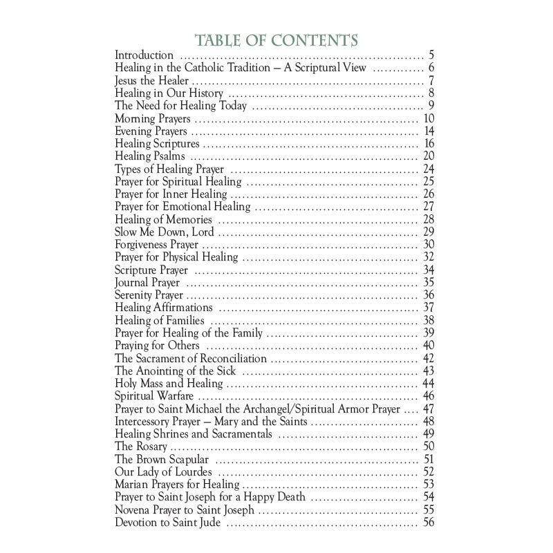 Prayer Book - Healing Prayers