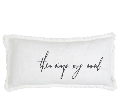 Lumbar Pillow - Then Sings My Soul