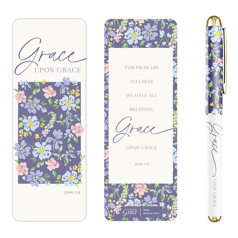Grace Upon Grace Pen & Bookmark Set