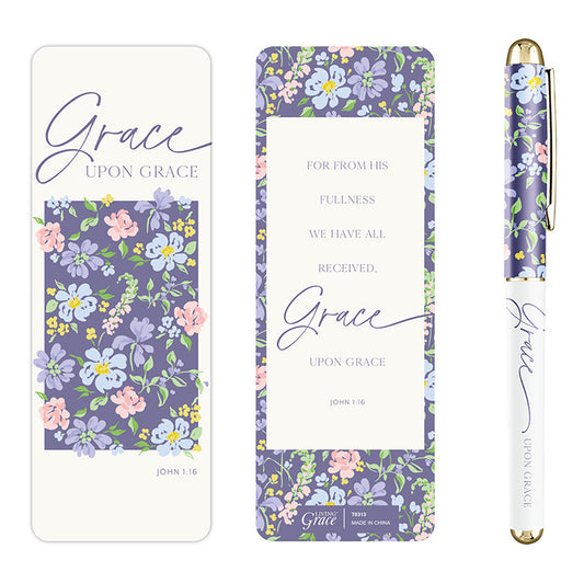 Grace Upon Grace Pen & Bookmark Set