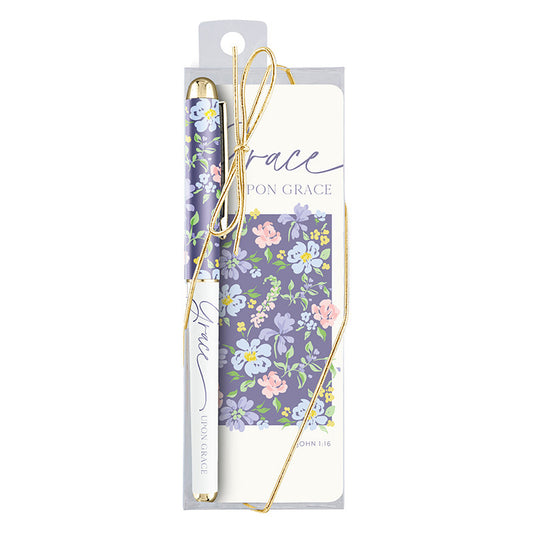Grace Upon Grace Pen & Bookmark Set