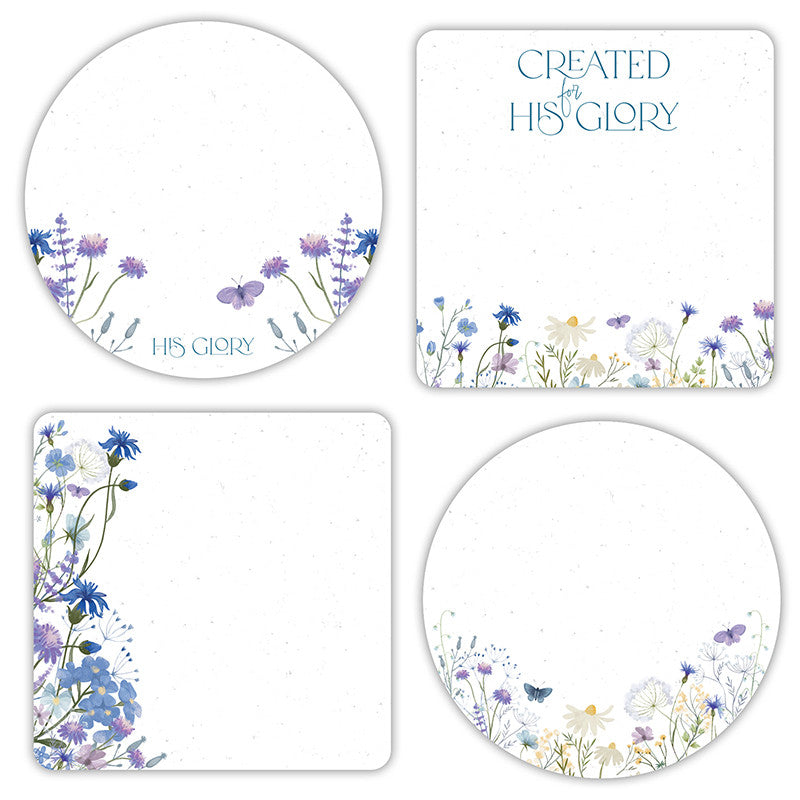 Created For His Glory Die Cut Sticky Notes (4 Asst)