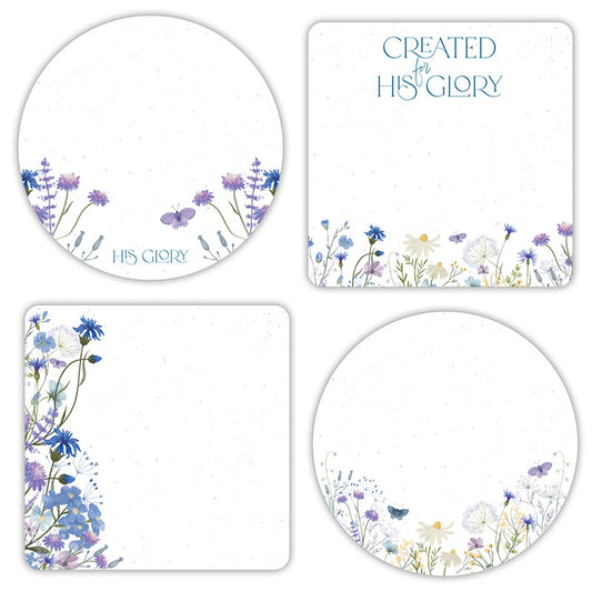 Created For His Glory Die Cut Sticky Notes (4 Asst)