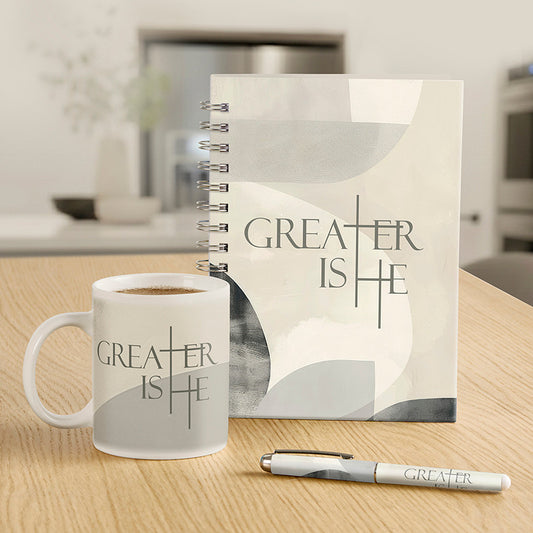Greater Is He Spiral Notebook