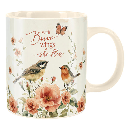 With Brave Wings Coffee Mug