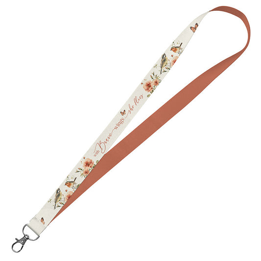 With Brave Wings Lanyard