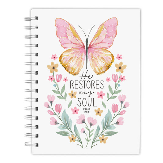 He Restores My Soul Spiral Notebook
