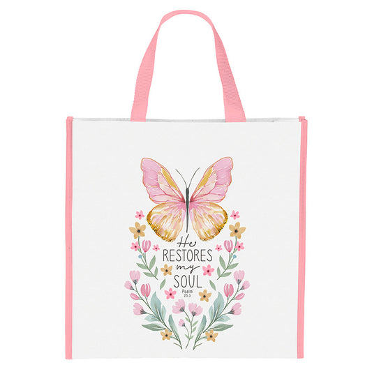 He Restores My Soul Glory Eco - Friendly Tote Bag