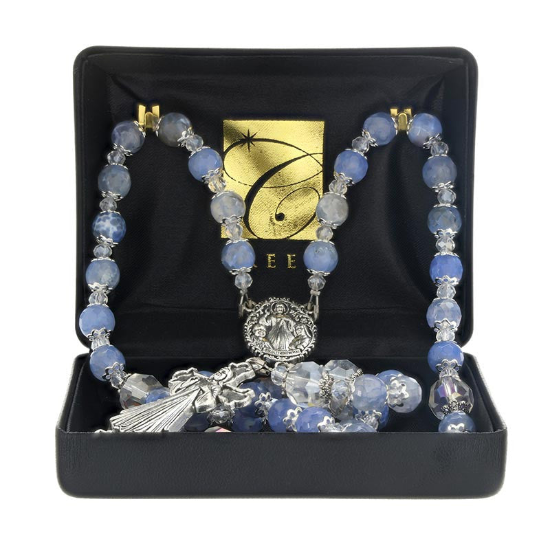 Divine Mercy Guilia Signorelli Rosary- Blue