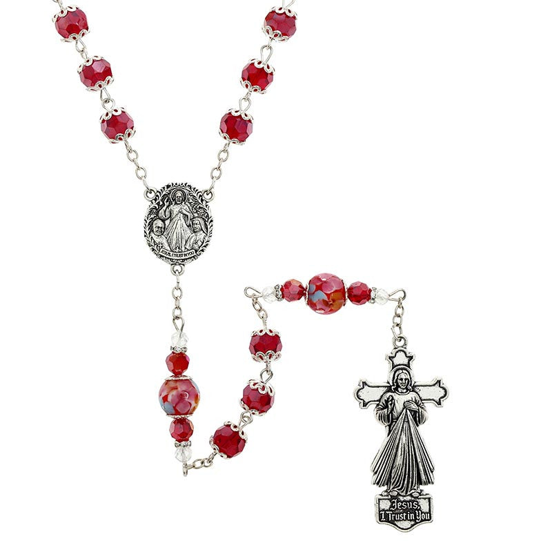 Divine Mercy Guilia Signorelli Rosary - Red