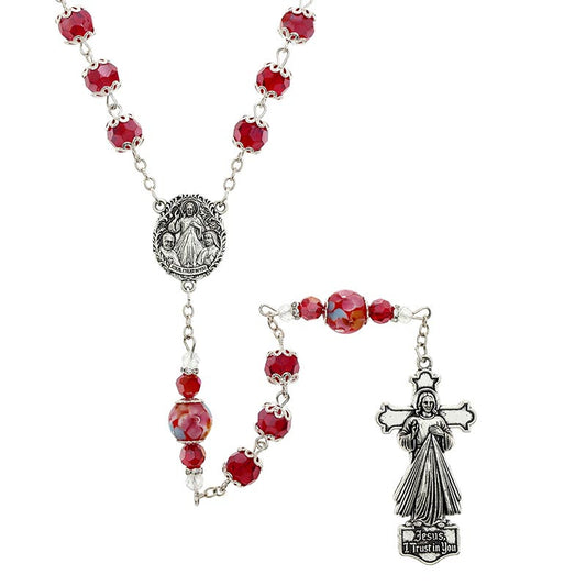 Divine Mercy Guilia Signorelli Rosary - Red