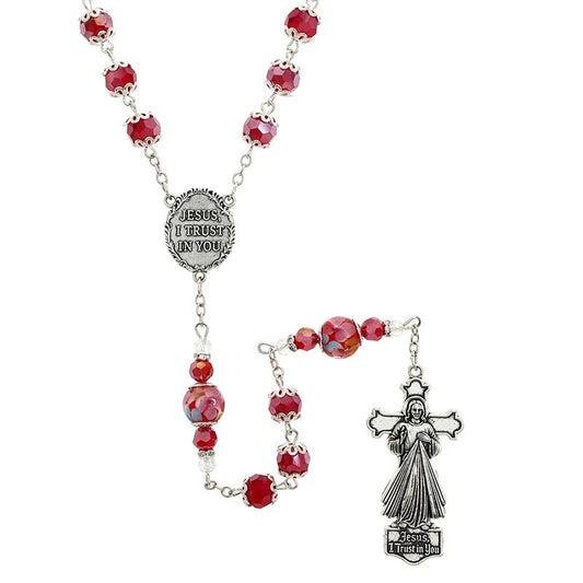 Divine Mercy Guilia Signorelli Rosary - Red