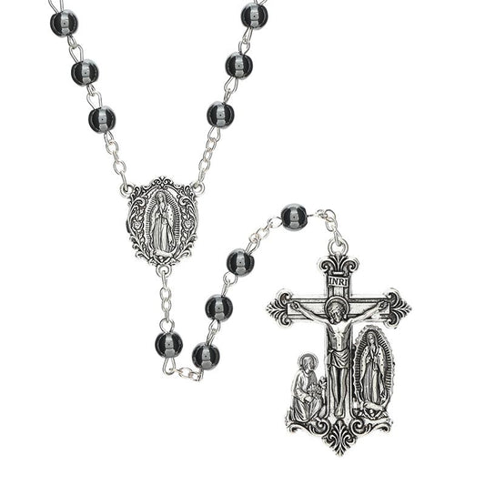 Hematite Our Lady of Guadalupe Guilia Signorelli Rosary