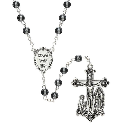 Hematite Our Lady of Guadalupe Guilia Signorelli Rosary